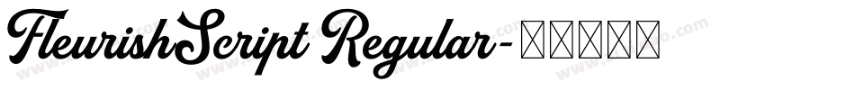 FleurishScript Regular字体转换